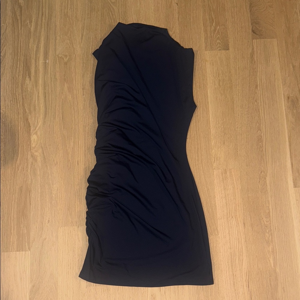 SHEIN One-Shoulder Ruched Bodycon Dress